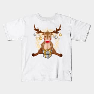 Happy Reindeer Kids T-Shirt